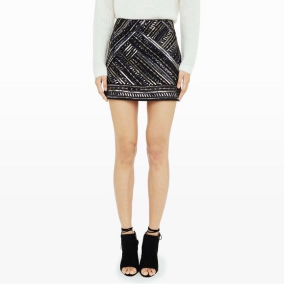 Club Monaco Malvinia Sequin Mini Skirt - Picture 2 of 11